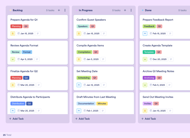 Agenda Board Template Thumbnail