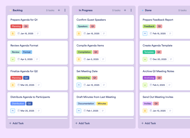 Agenda Board Template Thumbnail