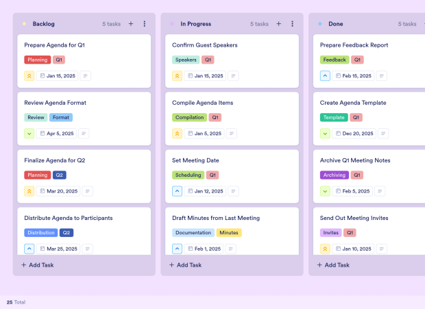 Agenda Board Template Thumbnail