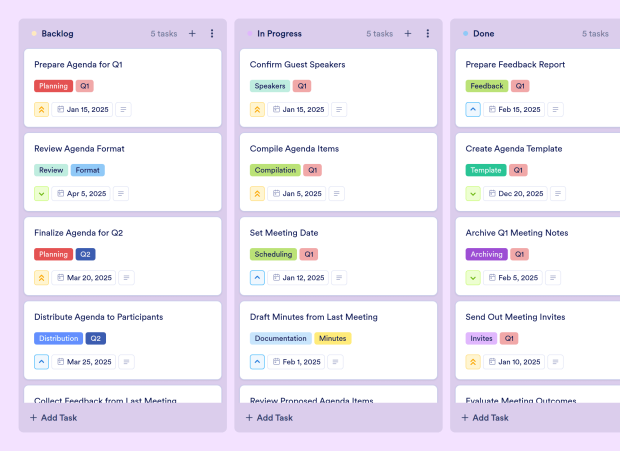Agenda Board Template Thumbnail