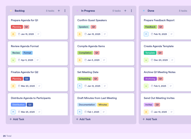 Agenda Board Template Thumbnail
