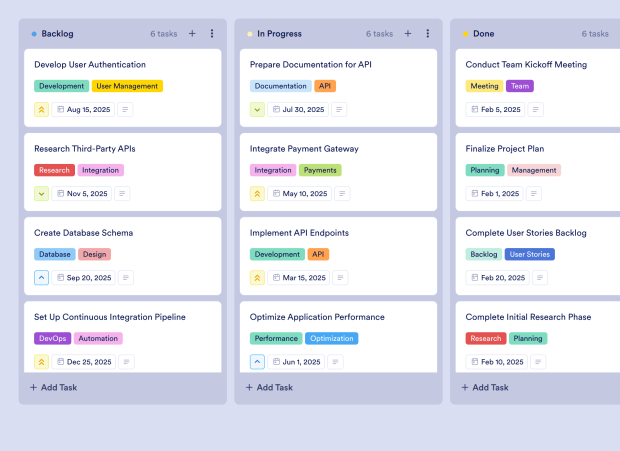 Agile Project Plan Board Template Thumbnail