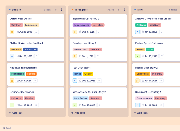 Agile Sprint Planning Board Template Thumbnail