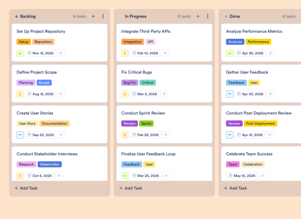 Agile Timeline Board Template Thumbnail