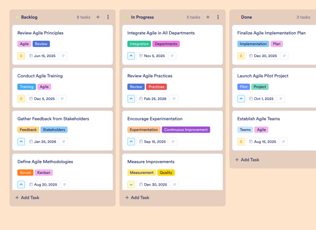 Agile Transformation Roadmap Board Template Thumbnail