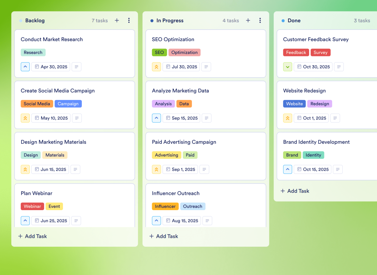 Annual Marketing Calendar Template Jotform