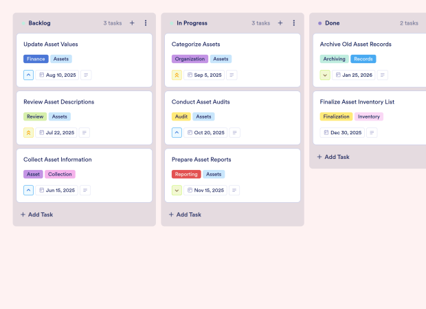 Asset Management Board Template Thumbnail