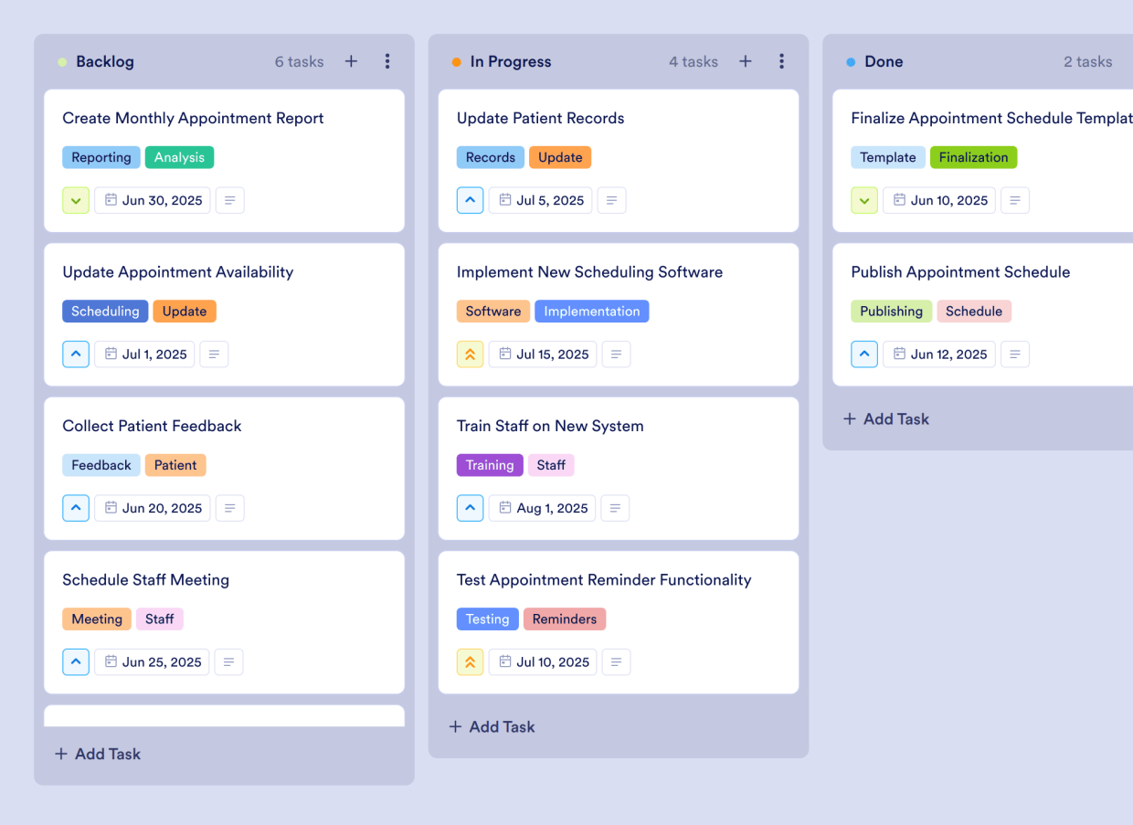 Basic Schedule Template | Jotform