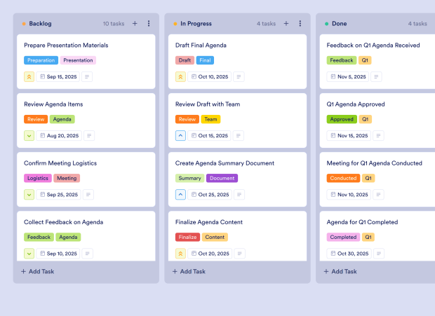 Board Of Directors Agenda Template Thumbnail