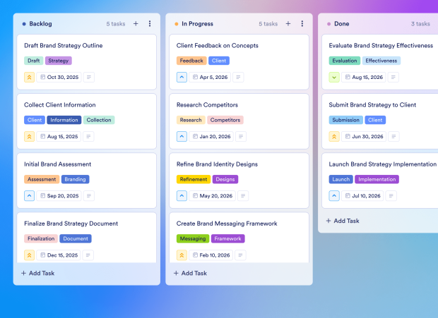 Branding Strategy Board Template Thumbnail