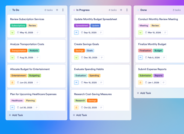 Budget Savings Template Thumbnail
