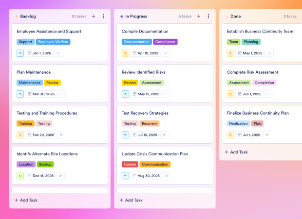 Business Continuity Plan Template Thumbnail