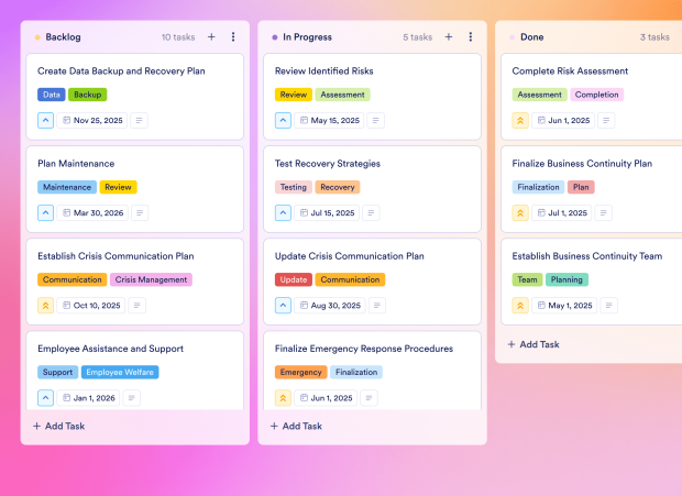 Business Continuity Plan Template Thumbnail