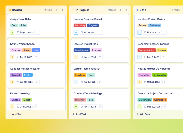 Business Plan Timeline Board Template Thumbnail