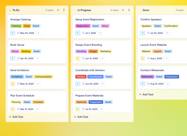 Communication Calendar Board Template Thumbnail