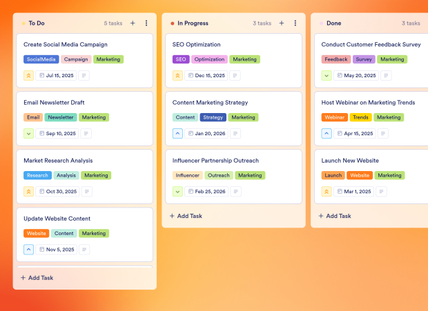 Communication Strategy Board Template Thumbnail
