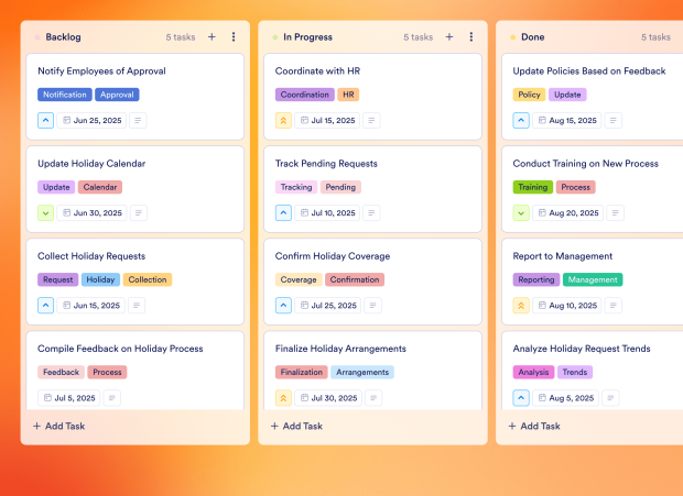 Company Holiday Calendar Template Thumbnail