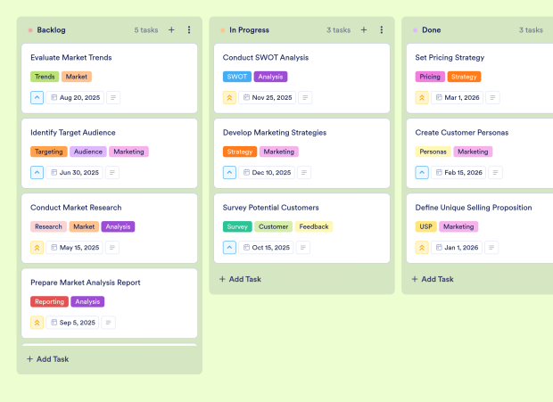Competitor Tracking Board Template Thumbnail