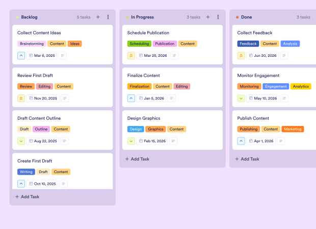 Content Production Board Template Thumbnail