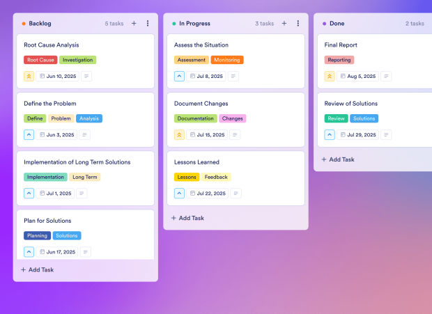 Continuous Improvement Board Template Thumbnail