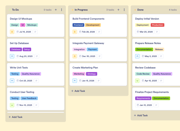 Creative Timeline Board Template Thumbnail