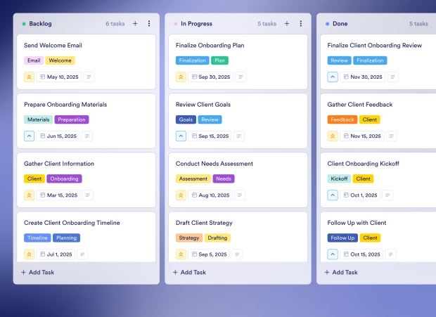 CRM Implementation Plan Board Template Thumbnail