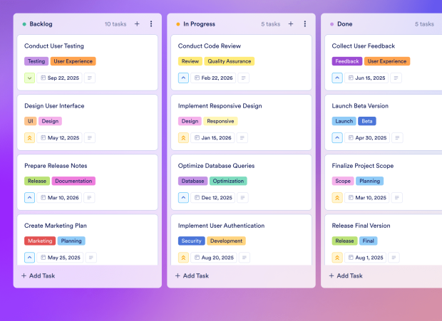 Cross Functional Project Plan Board Template Thumbnail