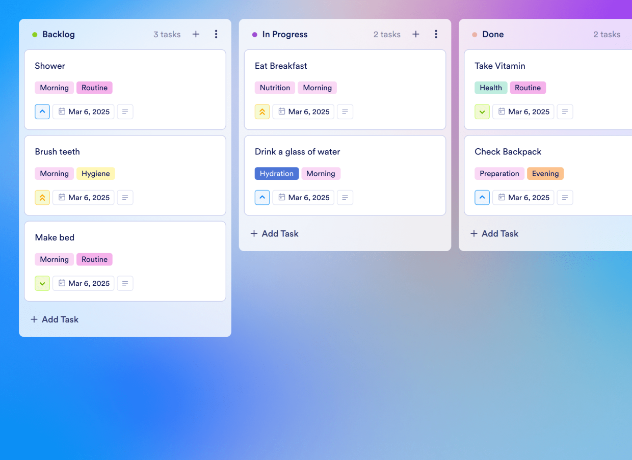 Daily Chore Checklist Board Template | Jotform