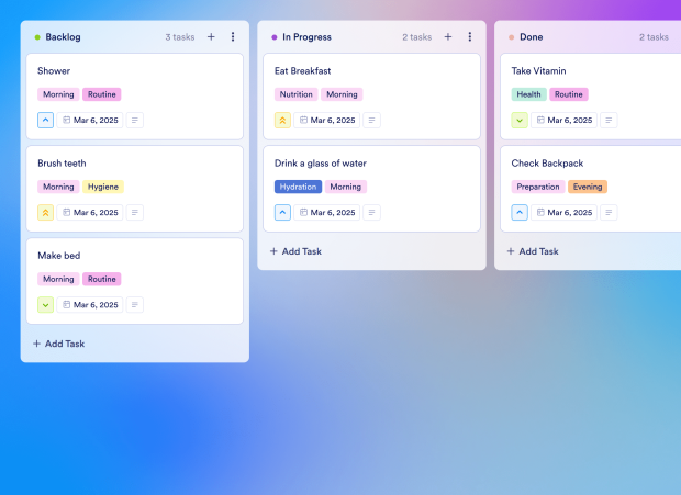 Daily Chore Checklist Board Template Thumbnail