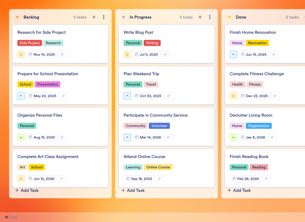 Daily Schedule Board Template Thumbnail