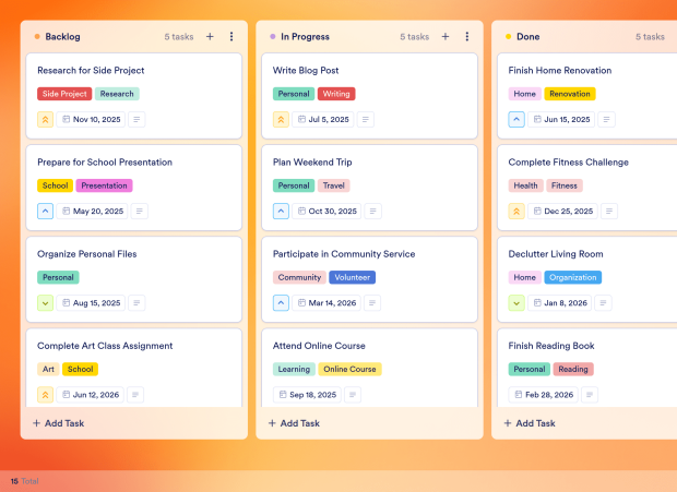 Daily Schedule Board Template Thumbnail