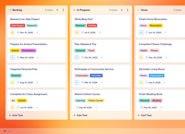 Daily Schedule Board Template Thumbnail