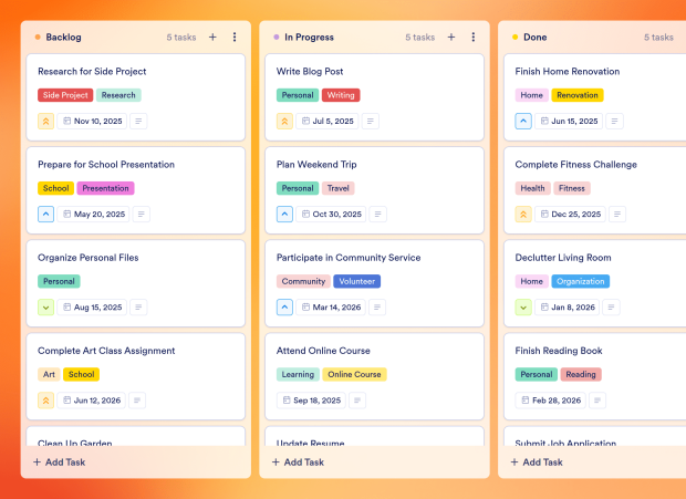 Daily Schedule Board Template Thumbnail