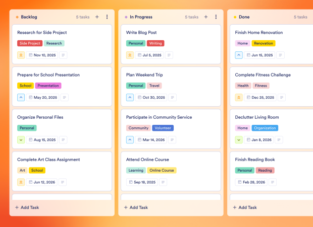 Daily Schedule Board Template Thumbnail