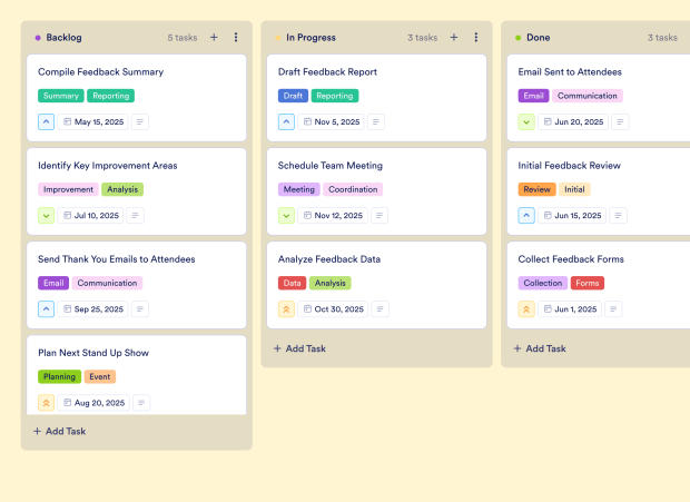 Daily Scrum Meeting Board Template Thumbnail
