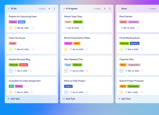 Daily Workflow Board Template Thumbnail