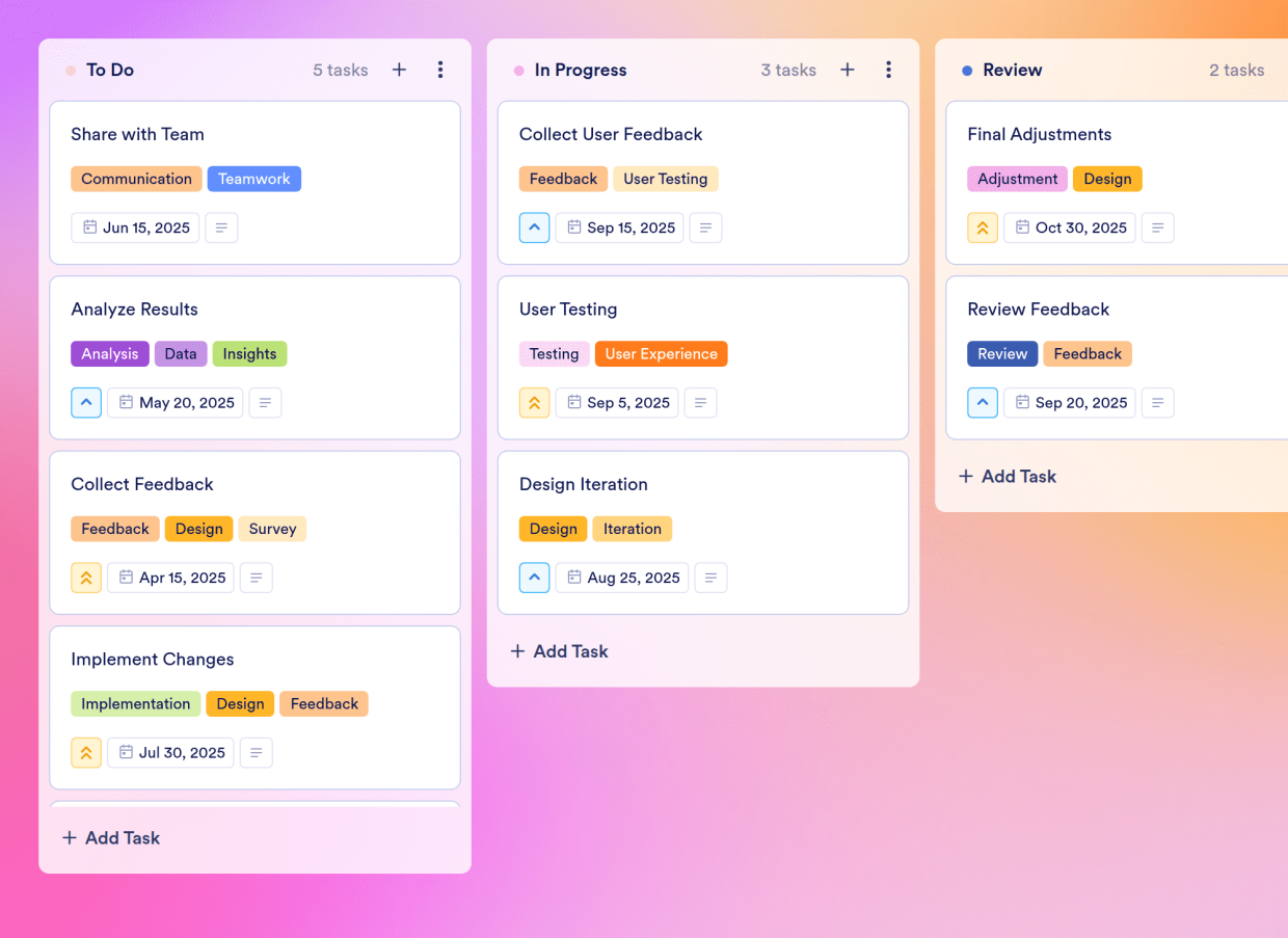 Design Critique Board Template Jotform