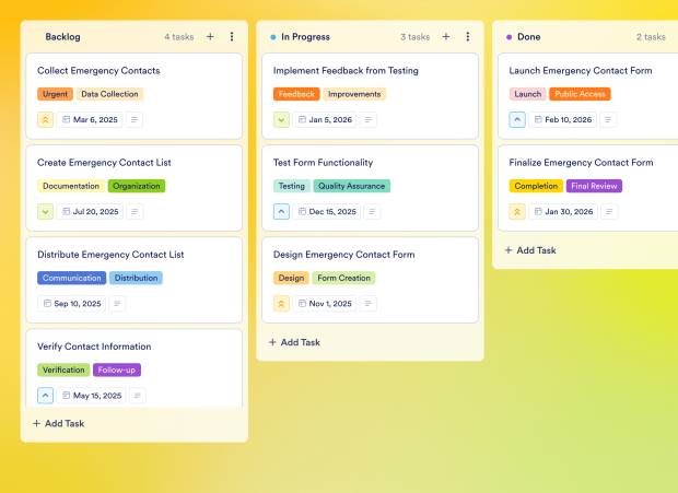 Disaster Preparedness Plan Board Template Thumbnail