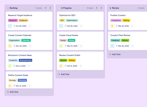 Editorial Plan Board Template Thumbnail
