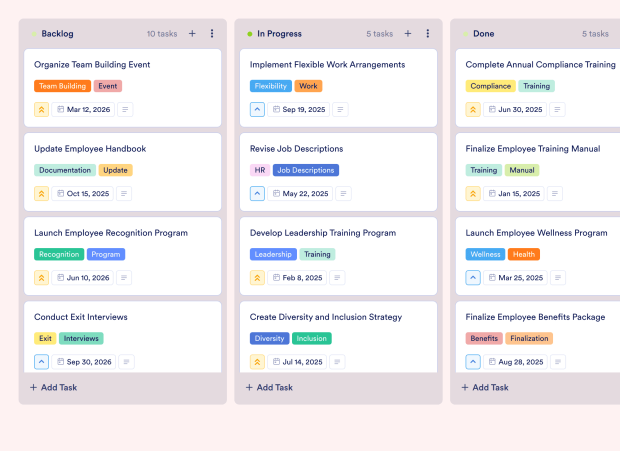 Employee Resource Planning Board Template Thumbnail