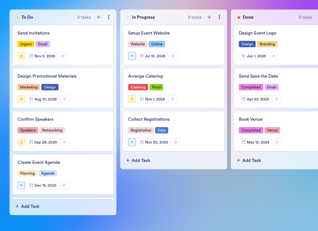Event Management Board Template Thumbnail