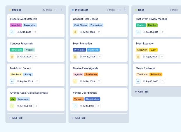 Event Marketing Plan Board Template Thumbnail