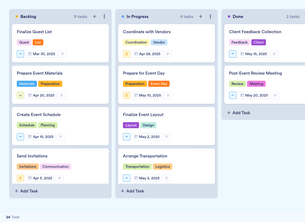 Event Project Templete Event Project Management Template | Jotform