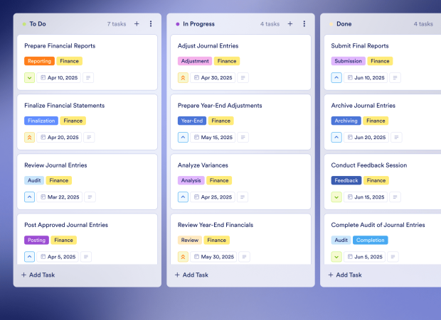 Financial Journal Board Template Thumbnail