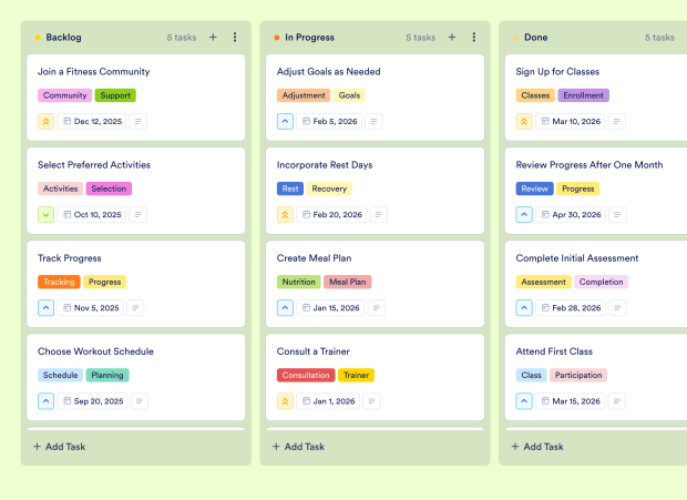 Goal Setting Board Template Thumbnail