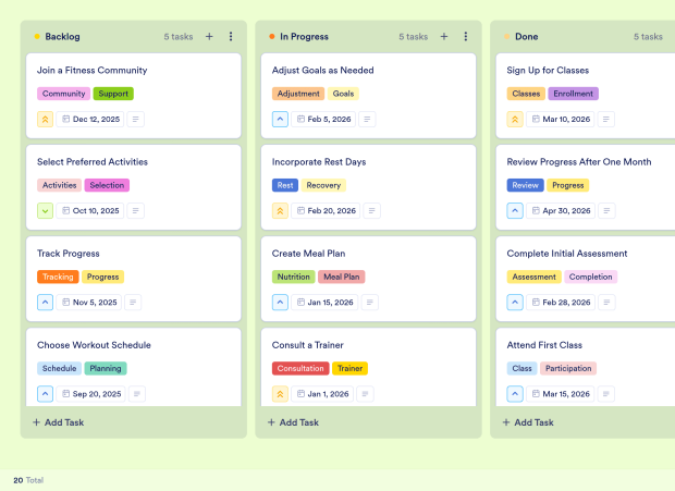 Goal Setting Board Template Thumbnail