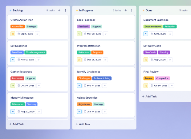 Goals Board Template Thumbnail