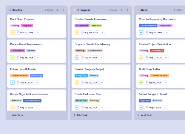 Grant Tracking Template Thumbnail