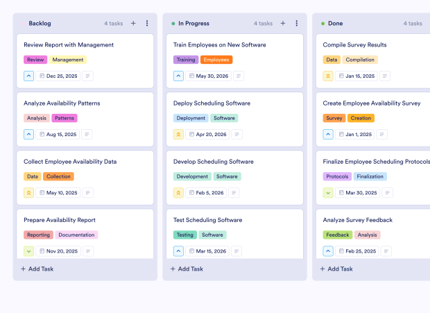 Healthcare Staff Scheduling Board Template Thumbnail