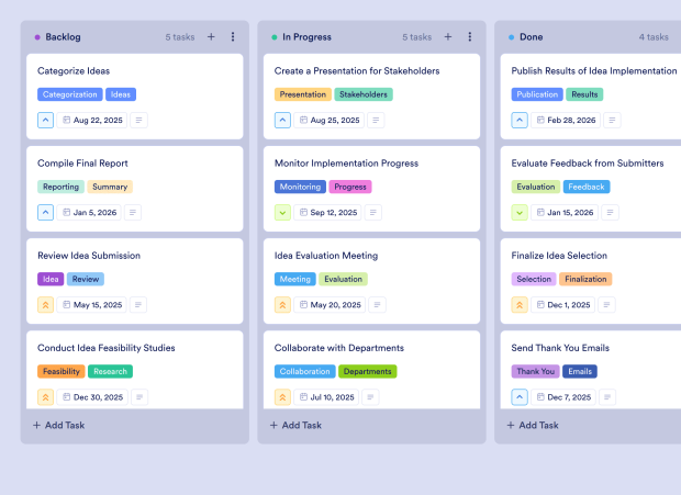 High Level Roadmap Board Template Thumbnail